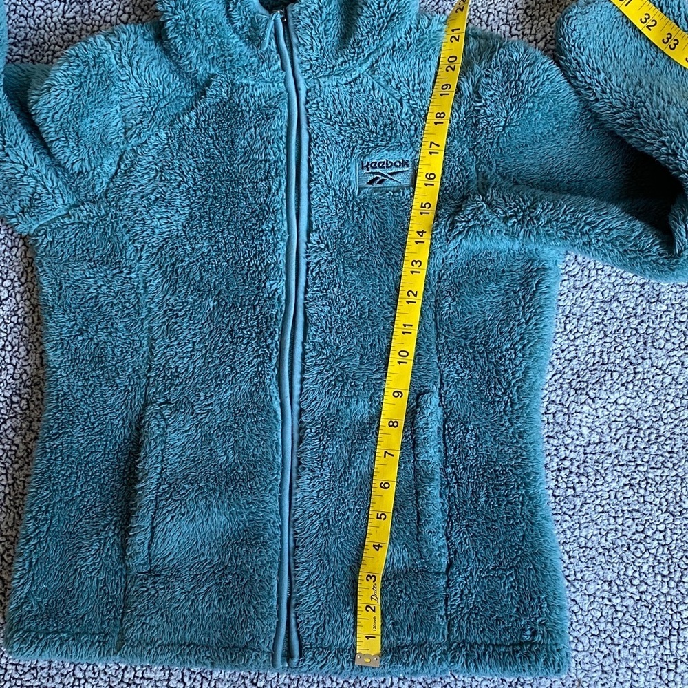 Reebok girls Teal Fleece Zip-Up Hoodie - Picture 10 of 10